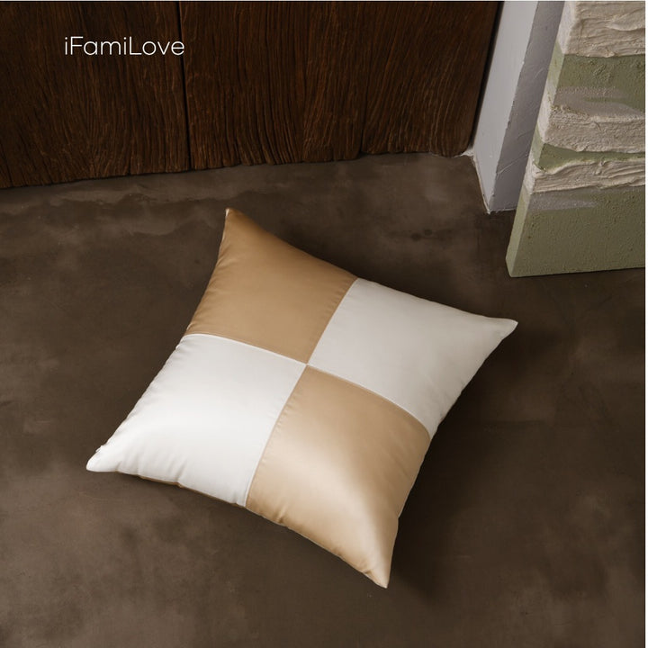Silk Checkered Cushion