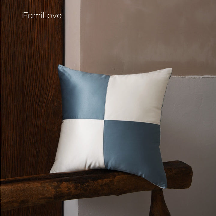 Silk Checkered Cushion