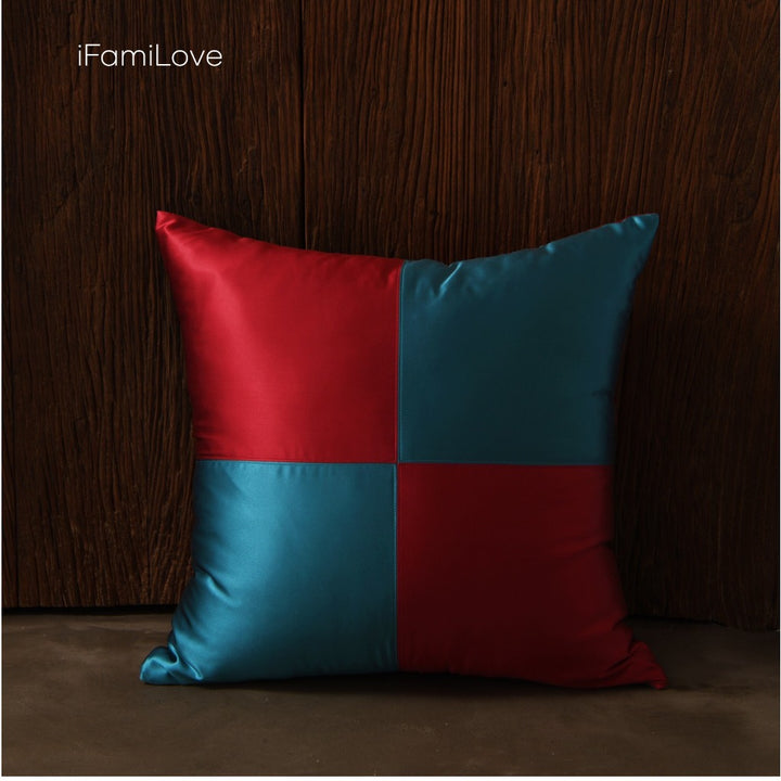 Silk Checkered Cushion