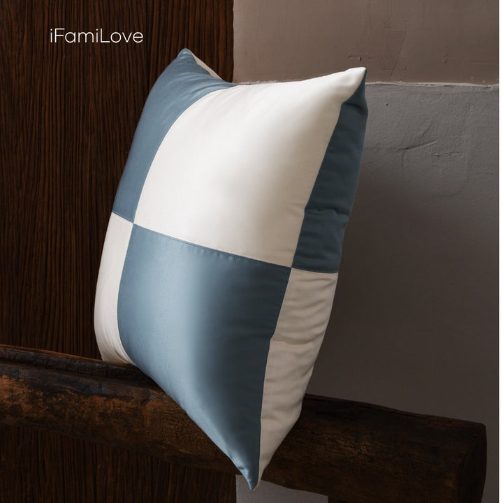 Silk Checkered Cushion