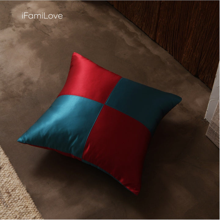 Silk Checkered Cushion