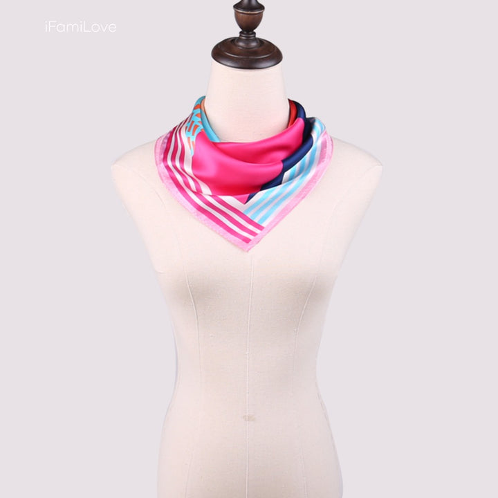 Sunrise Elegance Square Silk Neckerchief