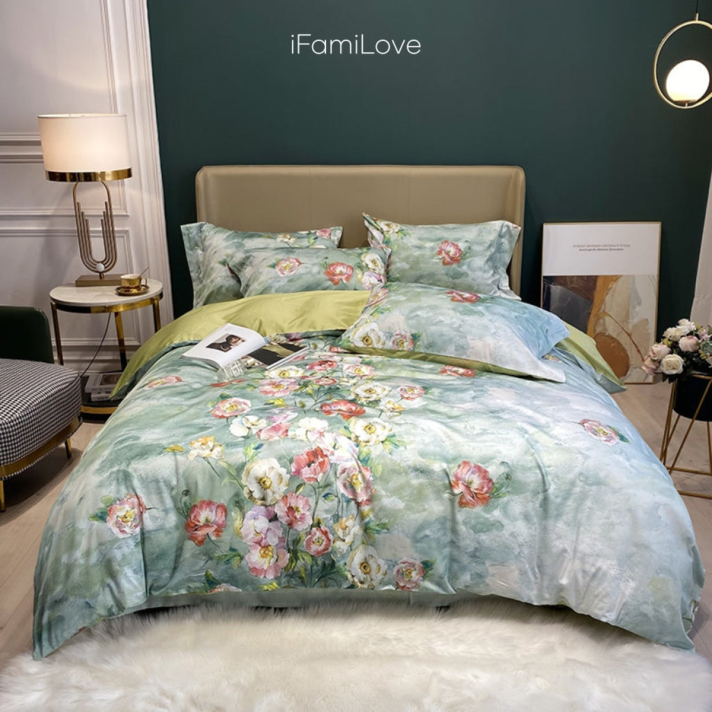 Classic Long-Staple Cotton Bedding Set Cc2303 / 1.5M/1.8M200*230Cm
