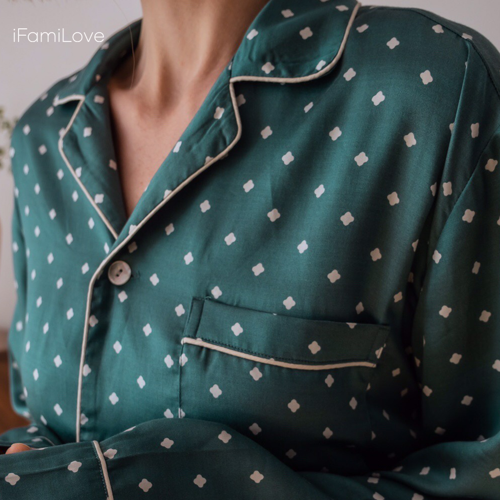 Silky Tencel Ladies Pajamas Sets