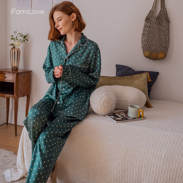Silky Tencel Ladies Pajamas Sets