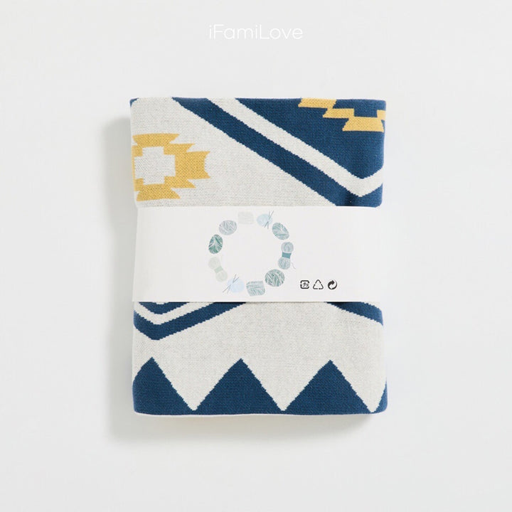 100% Cotton Knit Blankets Diamond / 130*160Cm