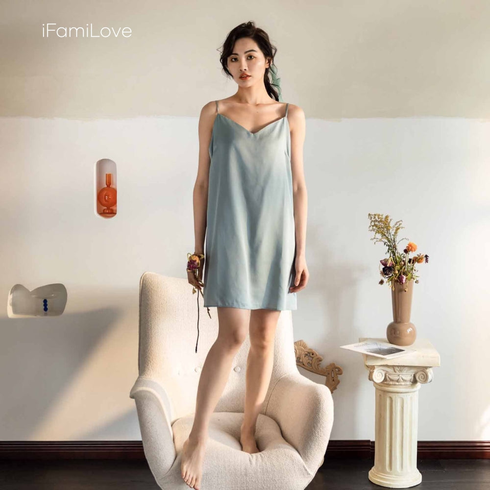 Silky Tencel Ladies Slip Dress